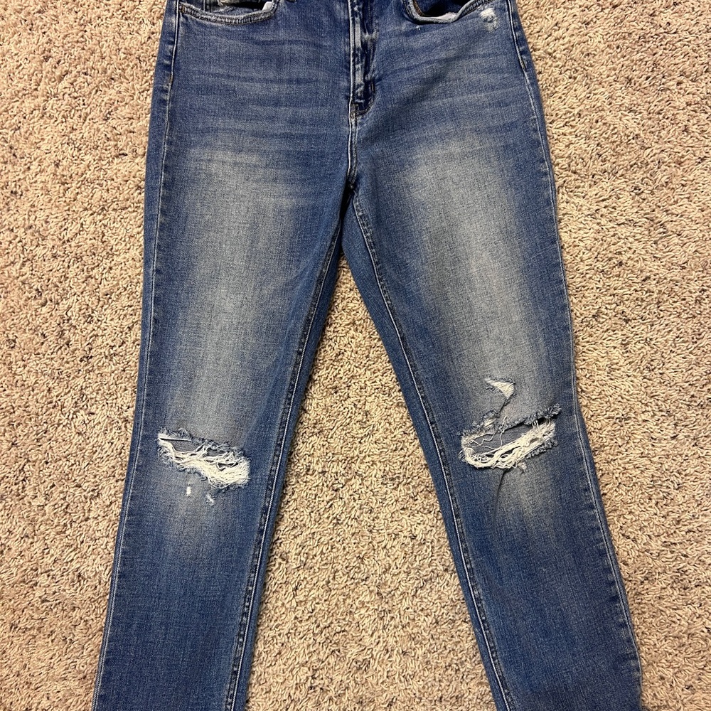Classic Blue Straight Leg Women's Jeans